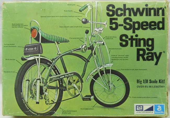 MPC 1/8 Schwinn 5 Speed Sting-Ray - (Stingray), 1-1481-250 plastic model kit